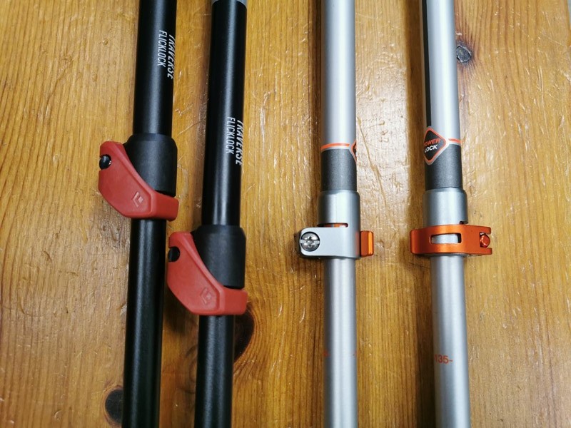 System zaciskowy Komperdell PowerLock 3.0 oraz Black Diamond FlickLock (fot. weld.mom)